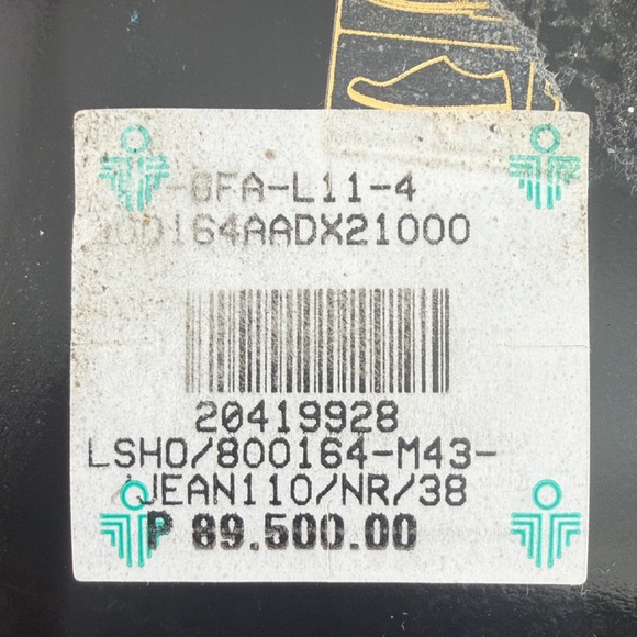 Brand New Saint Laurent  Jeanne Black Slingback Heels with Gold Toe Accent - Picture 13 of 15